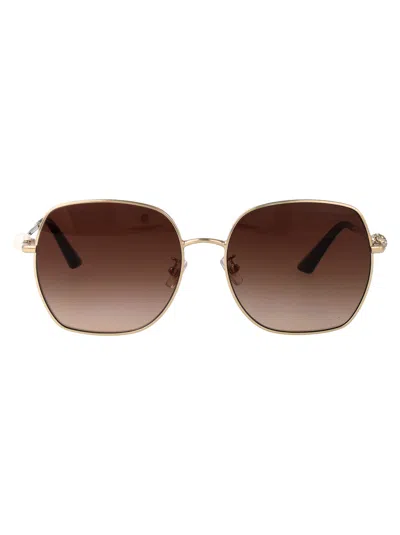JIMMY CHOO JIMMY CHOO PALE GOLD METAL SUNGLASSES