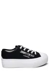 Jimmy Choo Palma Maxi Canvas Platform Sneakers