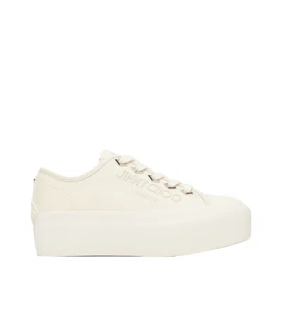 Jimmy Choo Palma Maxi Low-top Sneakers In White