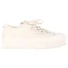 Jimmy Choo Palma Maxi Platform Sneakers In White Canvas In Neutral