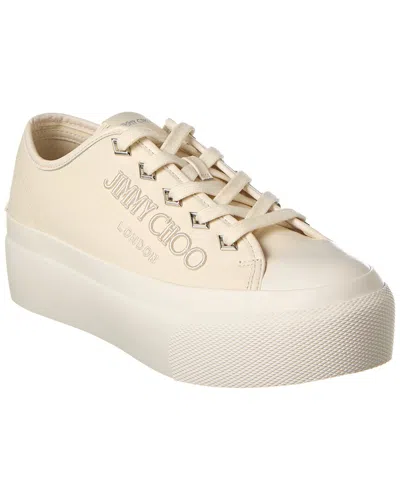 Jimmy Choo Tie Low-top Casual Shoes In White