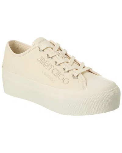 Jimmy Choo Palma Maxi/f Canvas Sneaker In Brown