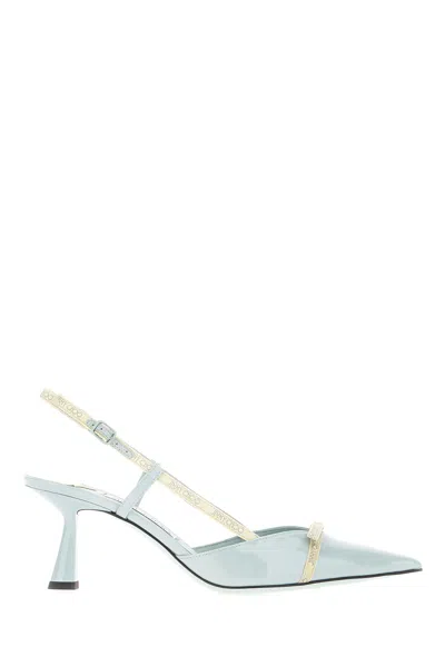 Jimmy Choo Pastel Light Blue Leather Camila Pumps