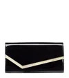 JIMMY CHOO PATENT EMMIE CLUTCH BAG