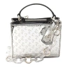 Jimmy Choo Patent Leather 2way Shoulder Bag In Silver