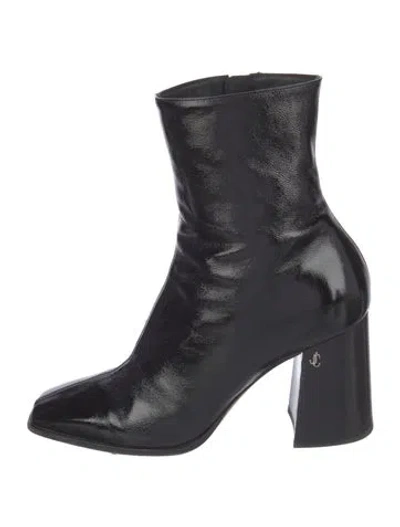 Pre-owned Jimmy Choo Patent Leather Boots In Black