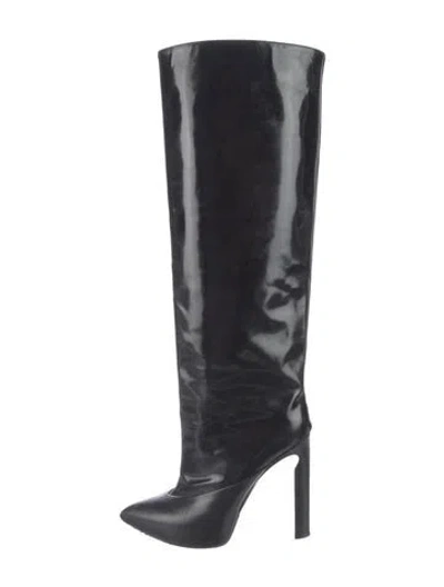 Pre-owned Jimmy Choo Patent Leather Boots In Black