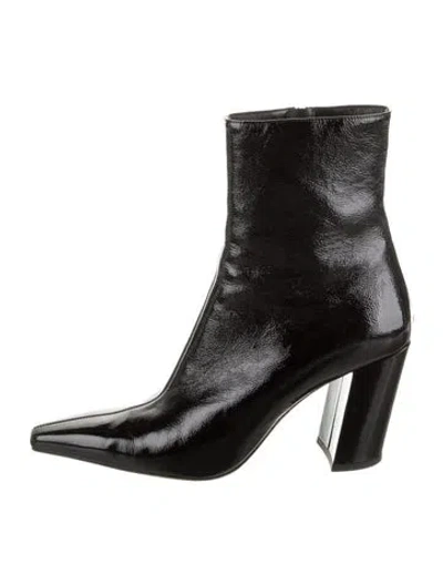 Pre-owned Jimmy Choo Patent Leather Boots In Black