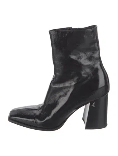 Pre-owned Jimmy Choo Patent Leather Boots In Black