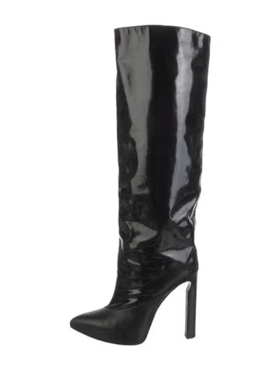 Pre-owned Jimmy Choo Patent Leather Boots In Black