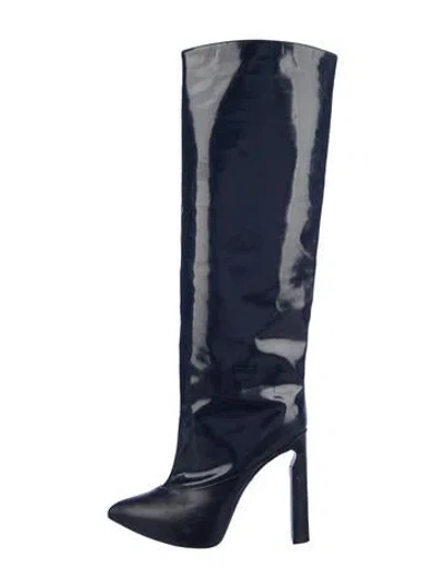 Pre-owned Jimmy Choo Patent Leather Boots In Blue