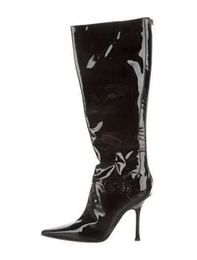 Pre-owned Jimmy Choo Patent Leather Boots In Multicolor