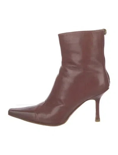 Pre-owned Jimmy Choo Patent Leather Boots In Neutral