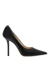 Jimmy Choo Patent Leather Dcollet In Negro