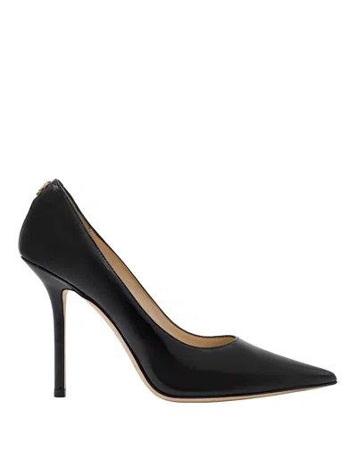 Jimmy Choo Patent Leather Dcollet In Negro