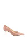 Jimmy Choo Patent Leather Décolleté In Pink