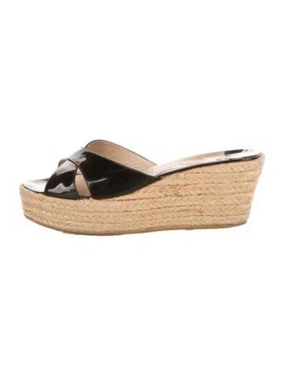 Pre-owned Jimmy Choo Patent Leather Espadrilles