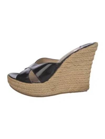 Pre-owned Jimmy Choo Patent Leather Espadrilles