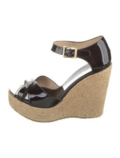 Pre-owned Jimmy Choo Patent Leather Espadrilles