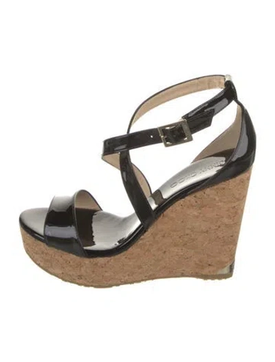 Pre-owned Jimmy Choo Patent Leather Espadrilles In Multi