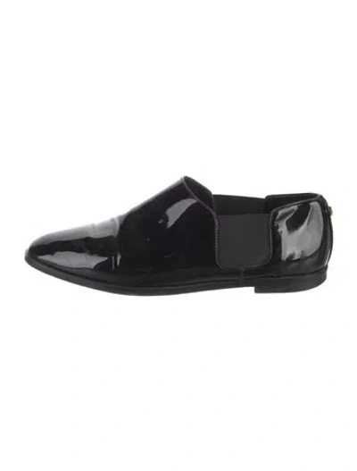 Pre-owned Jimmy Choo Patent Leather Loafers In Black