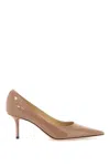 Jimmy Choo Love 100 Pumps In Patent Leather In Neutro