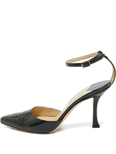 Pre-owned Jimmy Choo Patent-leather Pumps In Black