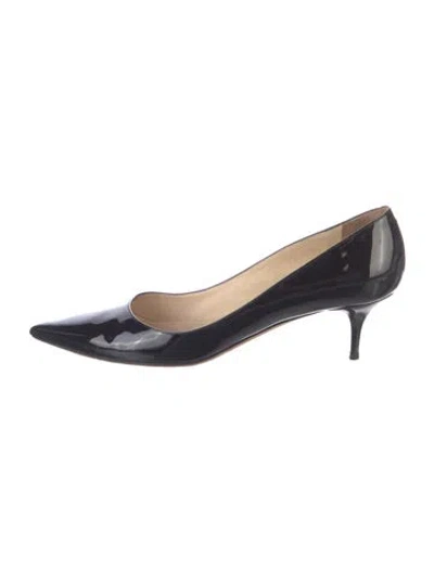 Pre-owned Jimmy Choo Patent Leather Pumps In Black