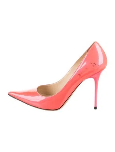 Pre-owned Jimmy Choo Patent Leather Pumps In Pink