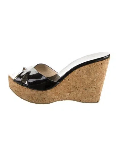 Pre-owned Jimmy Choo Patent Leather Slides
