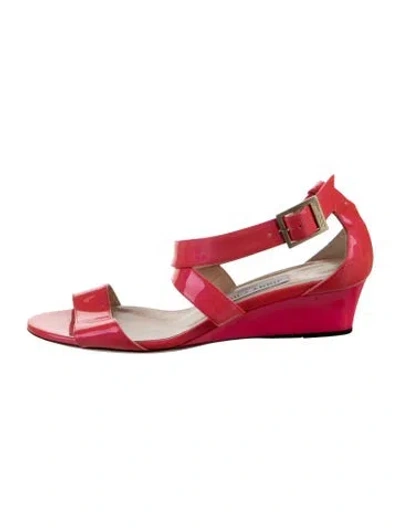 Pre-owned Jimmy Choo Patent Leather Slingback Sandals In Multi