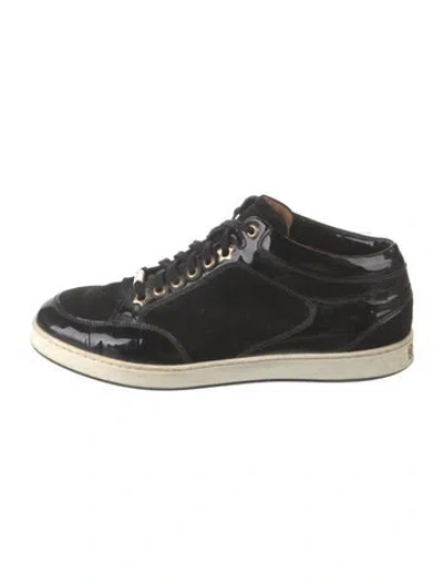 Pre-owned Jimmy Choo Patent Leather Sneakers In Black