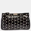 JIMMY CHOO PATENT LEATHER STAR STUDDED CLUTCH