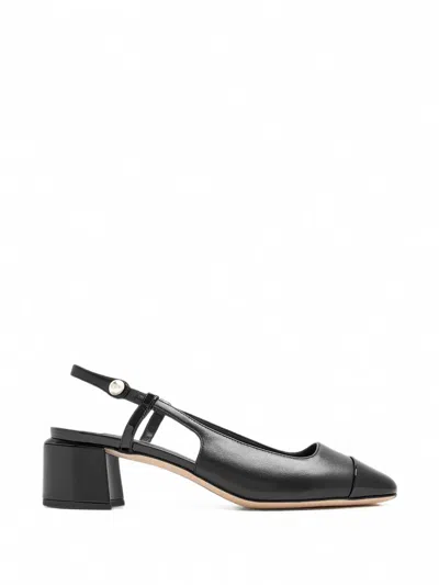 Jimmy Choo Patent-toe Slingback Pumps In Black