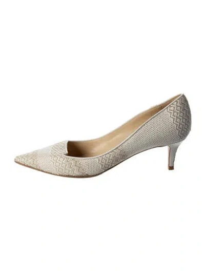 Pre-owned Jimmy Choo Patterned Pumps In Neutral