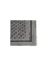 Jimmy Choo Patterned Scarf In Gray
