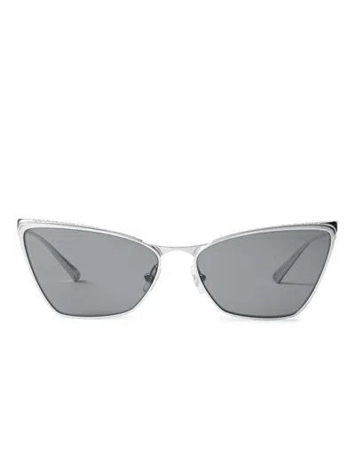 Jimmy Choo Payton Sunglasses In Metallic