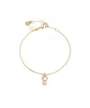 Jimmy Choo Jc Pearl Cube Bracelet In Gold