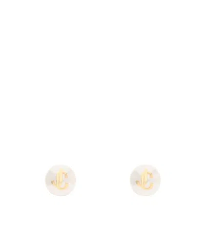 Jimmy Choo Pearl Decorative Earrings In White