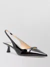Jimmy Choo Pearl Detail Kitten Heel Pointed Toe Pumps In Black