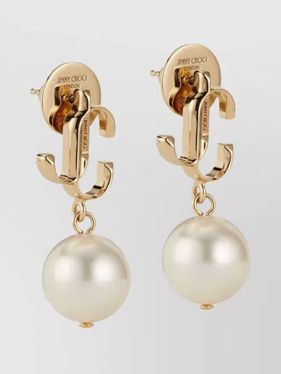 Jimmy Choo Pearl Drop Pendant Earrings
