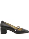 Jimmy Choo Closed Toe Chunky Heel Pump In Black