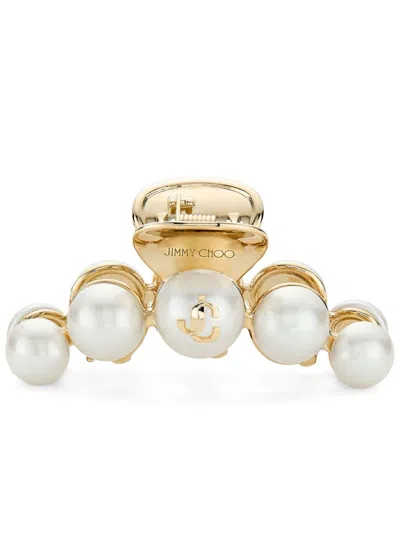 Jimmy Choo Crystal-embellished Claw Hair Clip In 金色