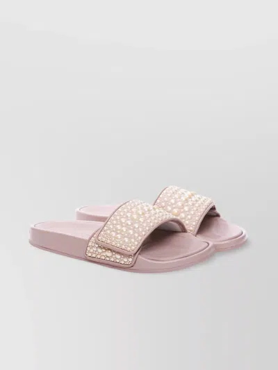 Jimmy Choo Pearl Embellished Flat Sandals