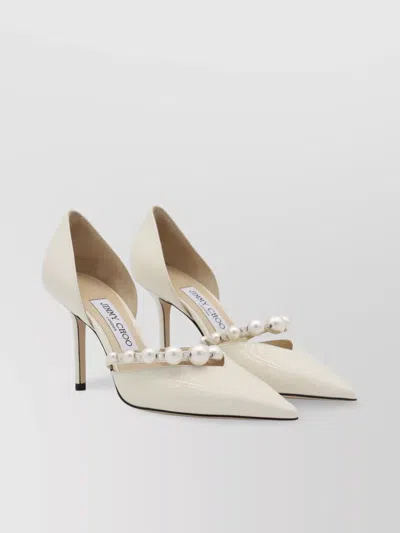 Jimmy Choo Pearl Embellished Pointed Toe Stiletto Pumps