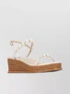 Jimmy Choo Pearl Wedge Heel Open Toe Sandals