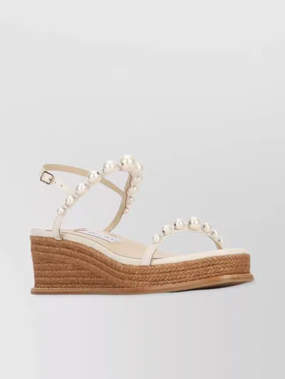 Jimmy Choo Pearl Wedge Heel Open Toe Sandals