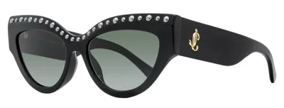 Jimmy Choo Pearl-embellished Cat-eye Sunglasses In Transparent