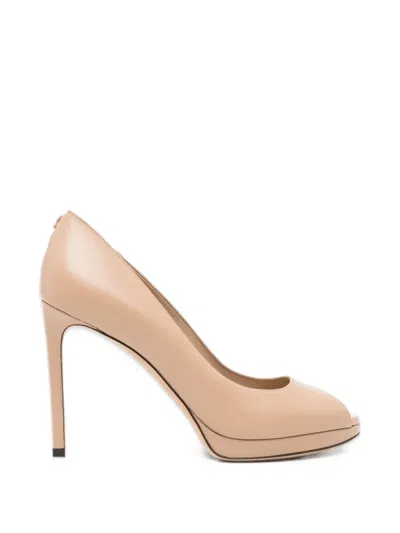 Jimmy Choo Peep-toe Platform Pumps In Purple