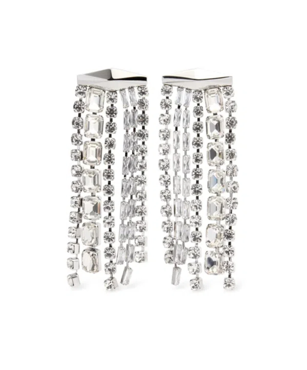 JIMMY CHOO Zandra Earrings クリスタル イヤリング Jimmy Choo Zandra Drop Earrings In Silver | ModeSens